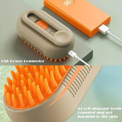 3-in-1 Steam Pet Grooming Brush