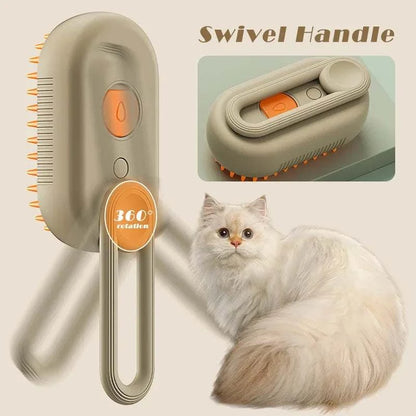 3-in-1 Steam Pet Grooming Brush